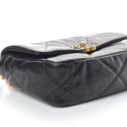 Chanel Lambskin Quilted Medium 19 Flap Black 9 of 11