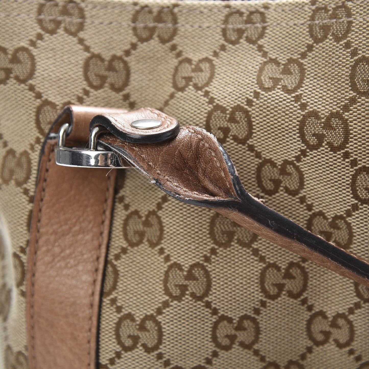 Monogram Old Libeccio Medium Miss GG Top Handle Bag Beige Ebony Light Brown