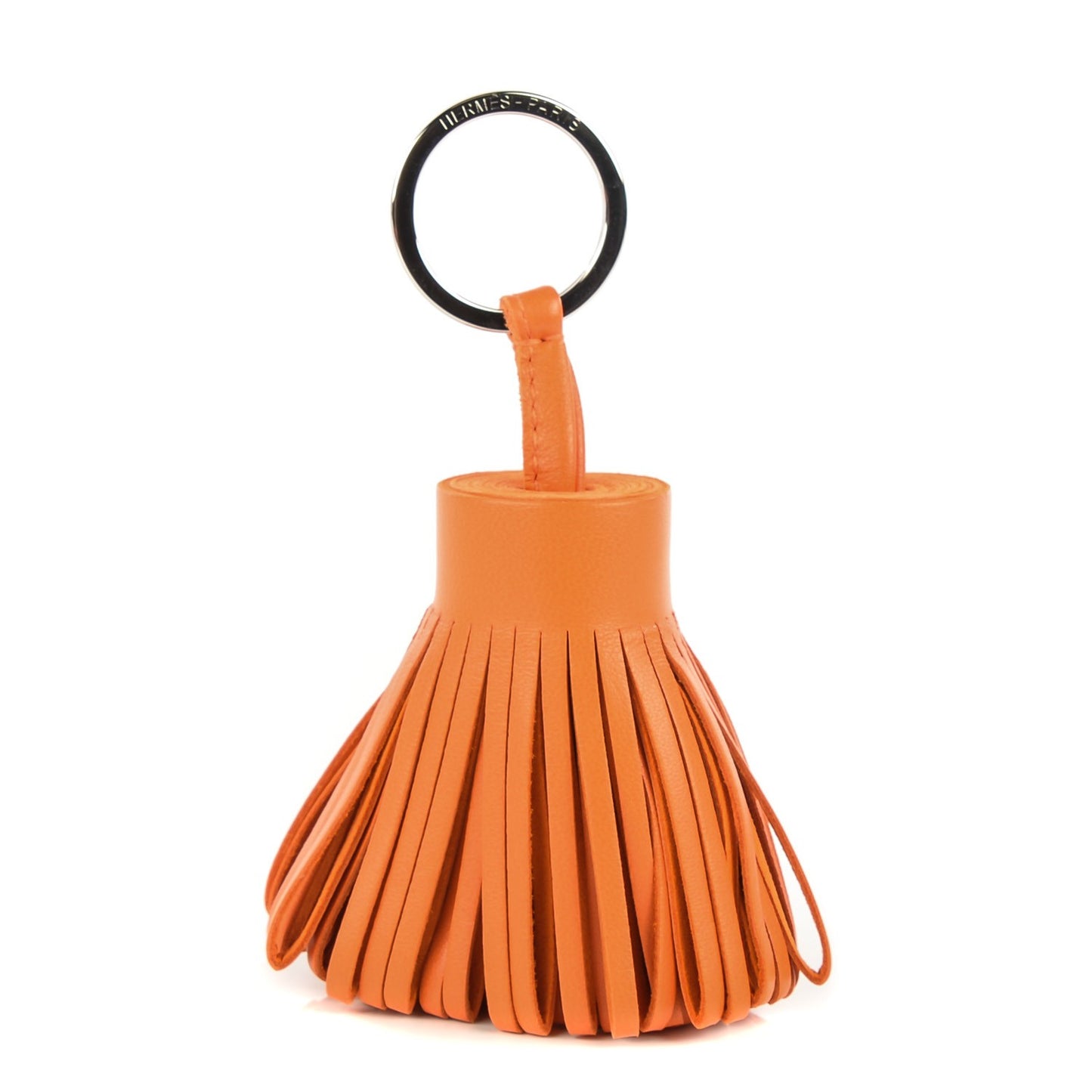 Lambskin Carmen Tassel Key Holder Orange