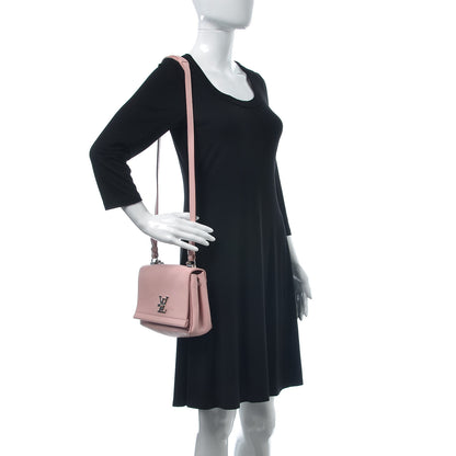 Louis Vuitton Calfskin Lockme II Chain Bag BB Rose Ballerine 2 of 11