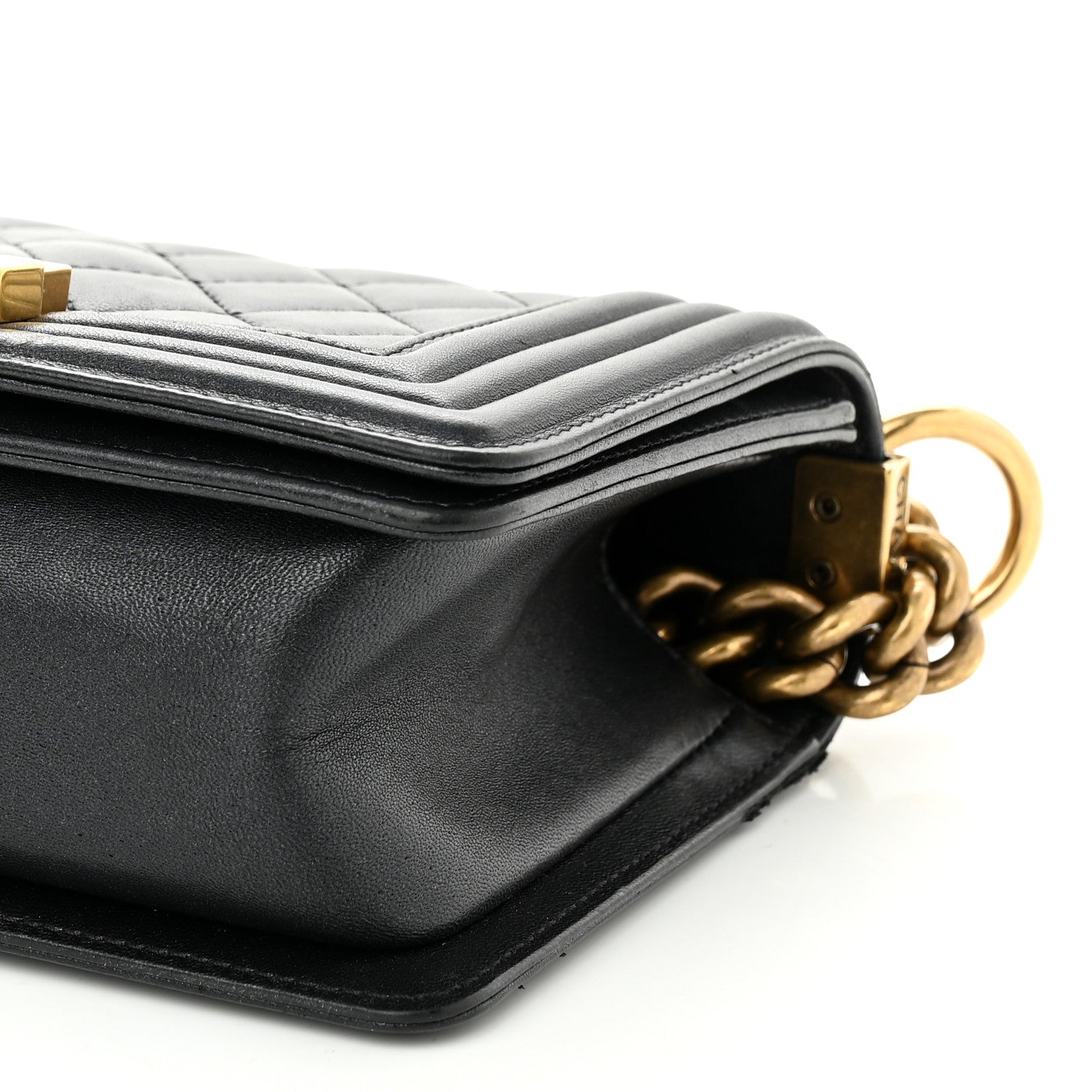 Chanel Lambskin Quilted Small Boy Flap Black 9 of 10
