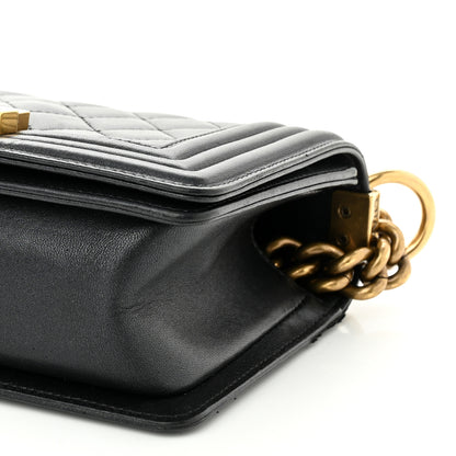 Chanel Lambskin Quilted Small Boy Flap Black 9 of 10