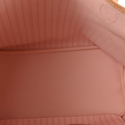 Louis Vuitton Damier Azur Neo Neverfull MM Rose Ballerine 5 of 9