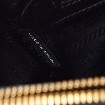 Prada Saffiano Lux Small Double Zip Tote Nero Black 7 of 11