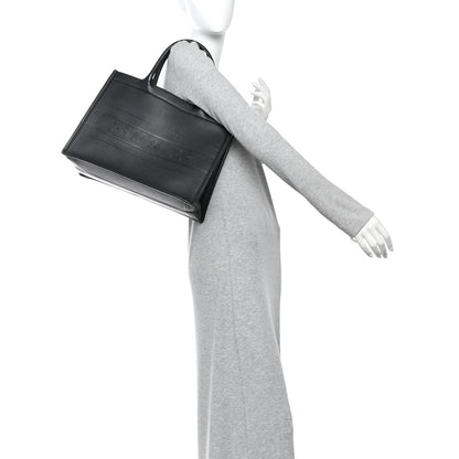 Christian Dior Calfskin Embossed Medium Book Tote Black 2 of 14
