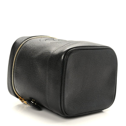 Chanel Caviar Cosmetic Vanity Bag Black 4 of 12