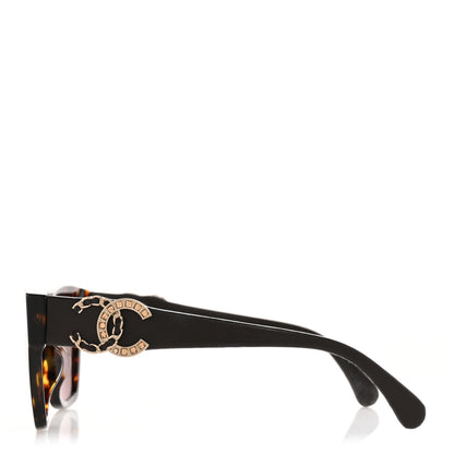 Chanel Acetate Lambskin CC Sunglasses 5456-Q-A Tortoise 3 of 9