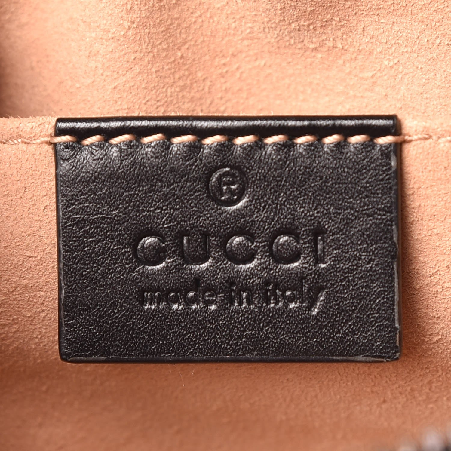 Gucci Calfskin Matelasse GG Marmont Belt Bag 75 30 Black 5 of 7
