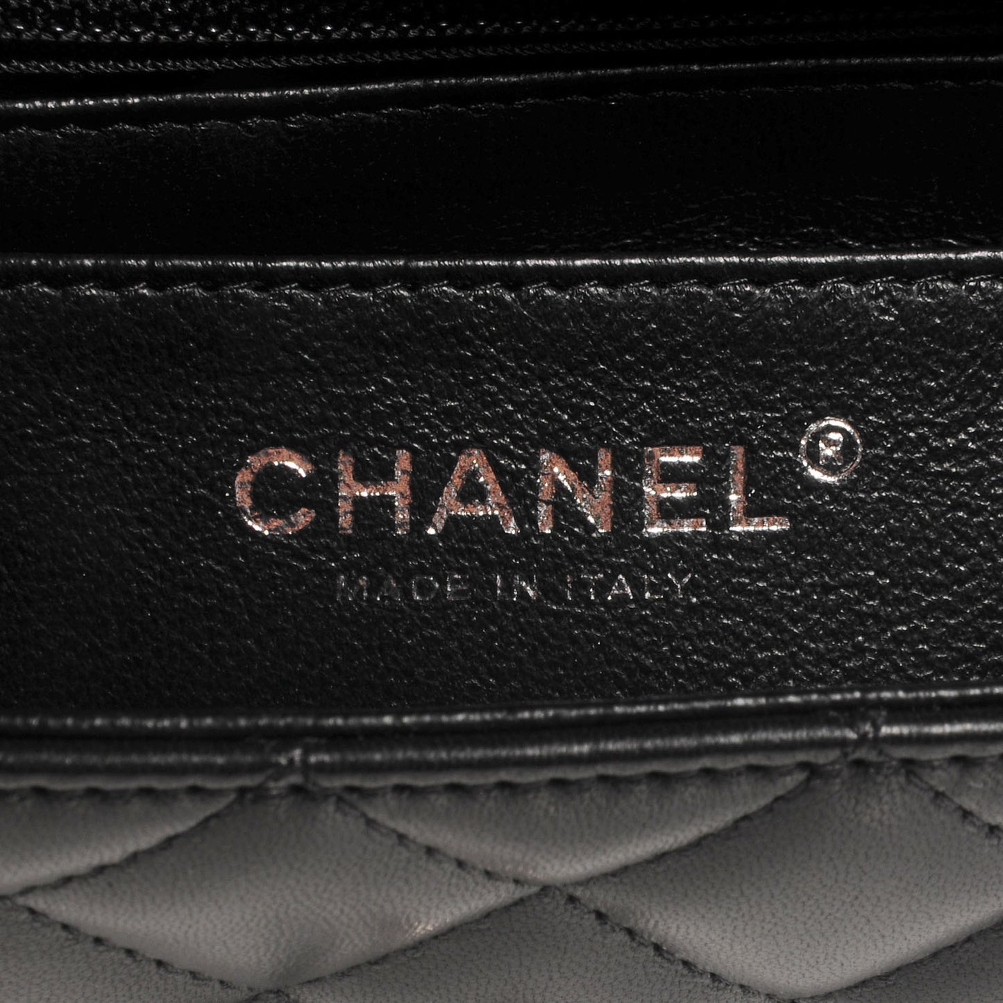Lambskin Quilted Mini Flap Black