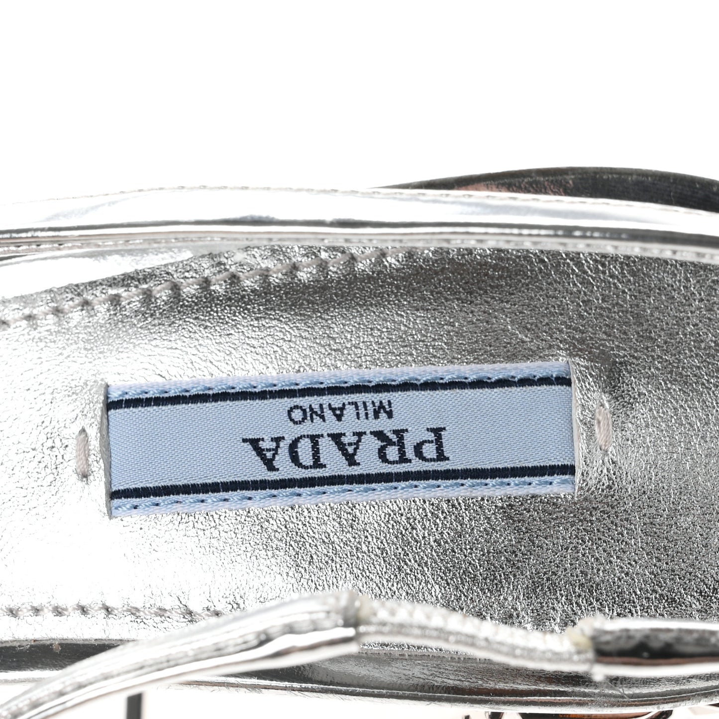 Spazzolato Triangle Logo Slingback 90mm Pumps 37 Argento