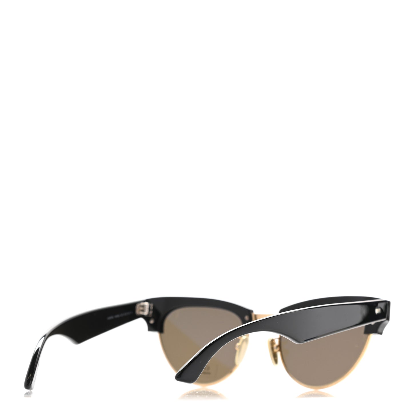 Acetate Cat Eye Sunglasses CL40059U Black Gold