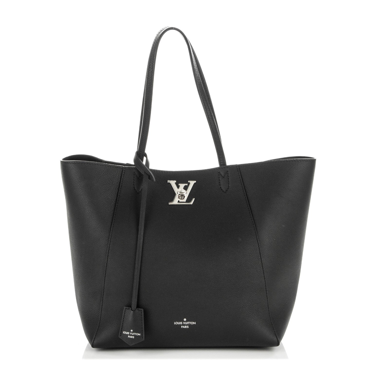 Louis Vuitton Calfskin Lockme Cabas Black 1 of 6