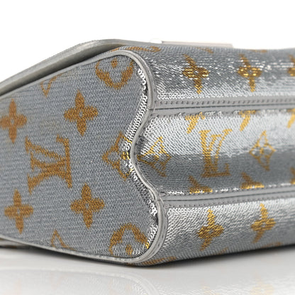 Louis Vuitton Sequins Monogram Twist Shoulder Bag PM Gold Silver 9 of 13