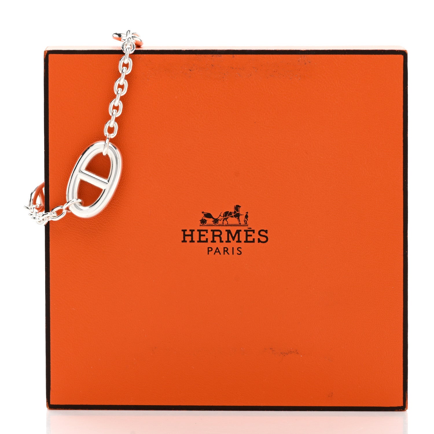 Hermes Sterling Silver Farandole Bracelet LG 4 of 4