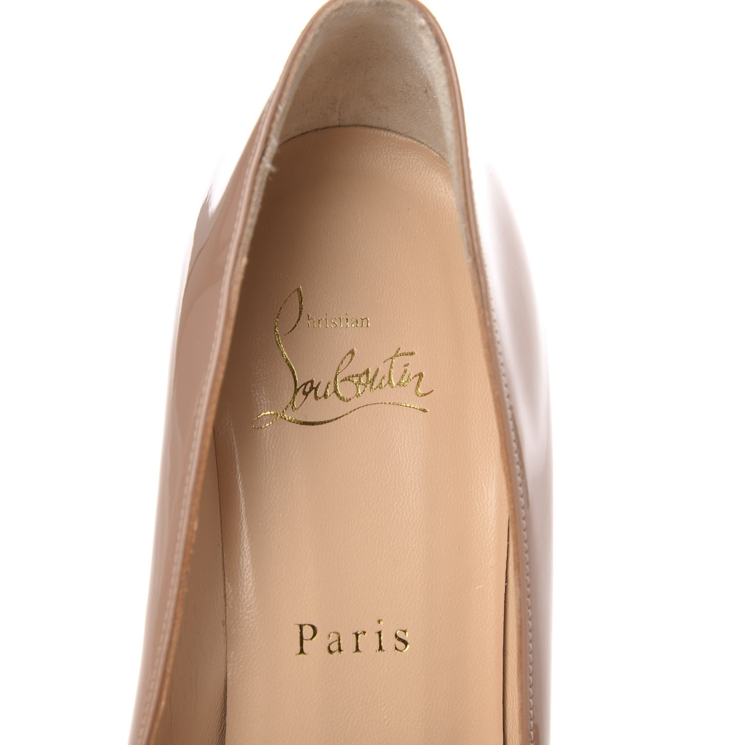 Christian Louboutin Patent Pigalle 100 Pumps 37.5 Nude 7 of 8