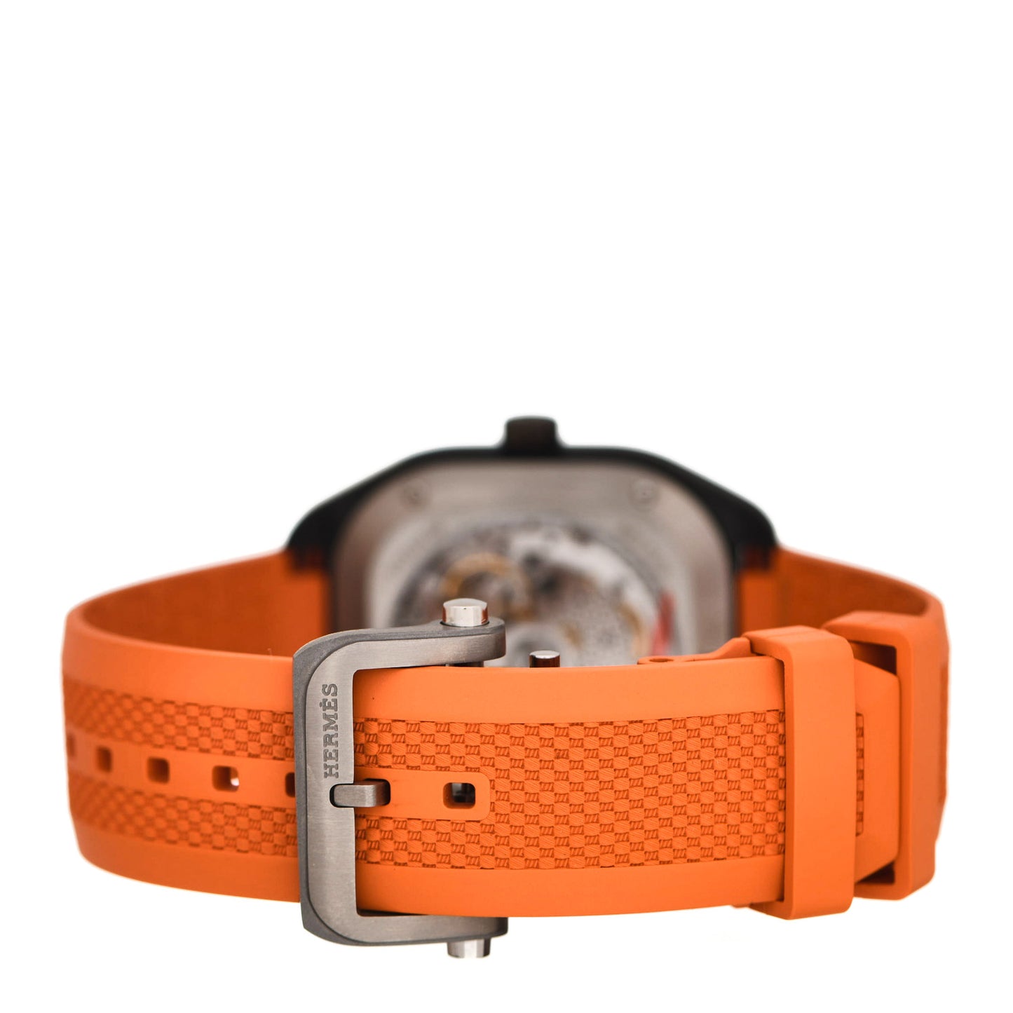 DLC Coated Titanium Rubber 39mm H08 Automatic Watch Orange