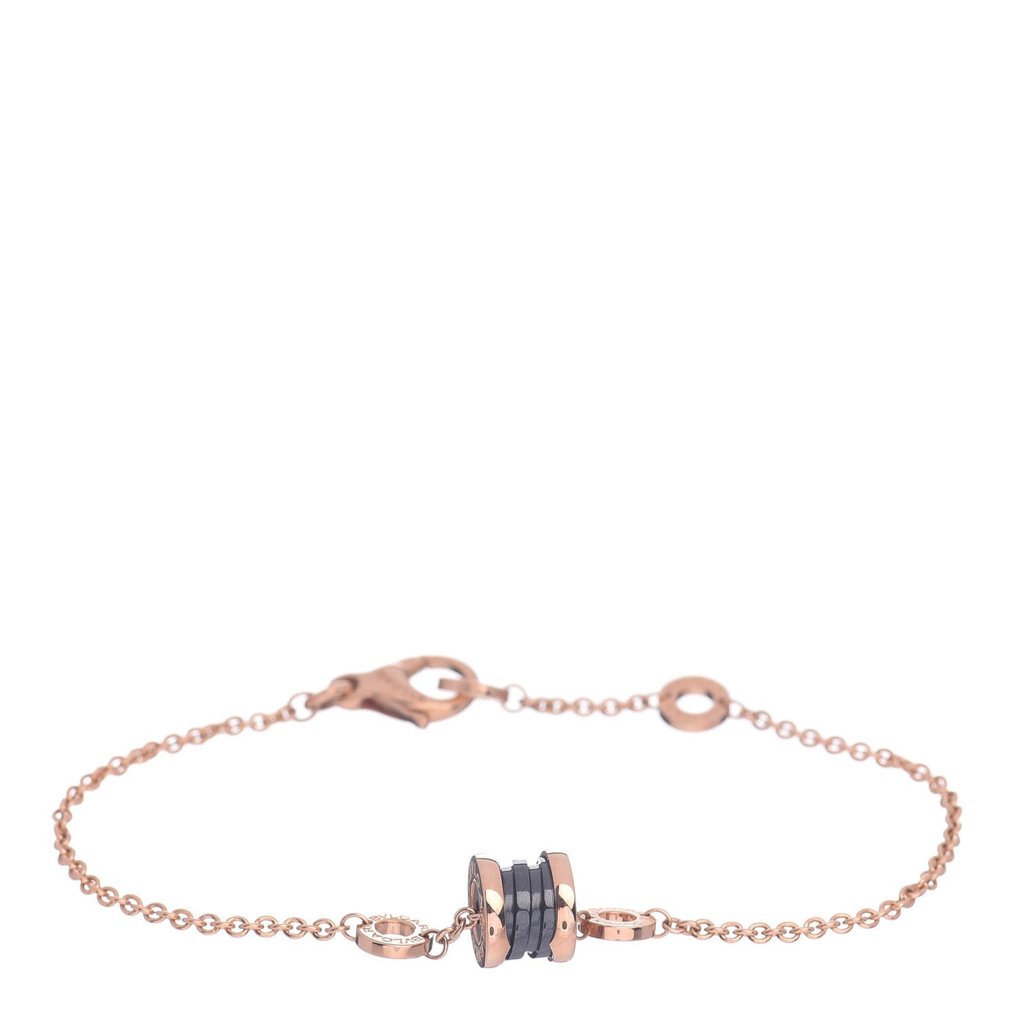 18K Rose Gold Black Ceramic B.Zero1 Bracelet
