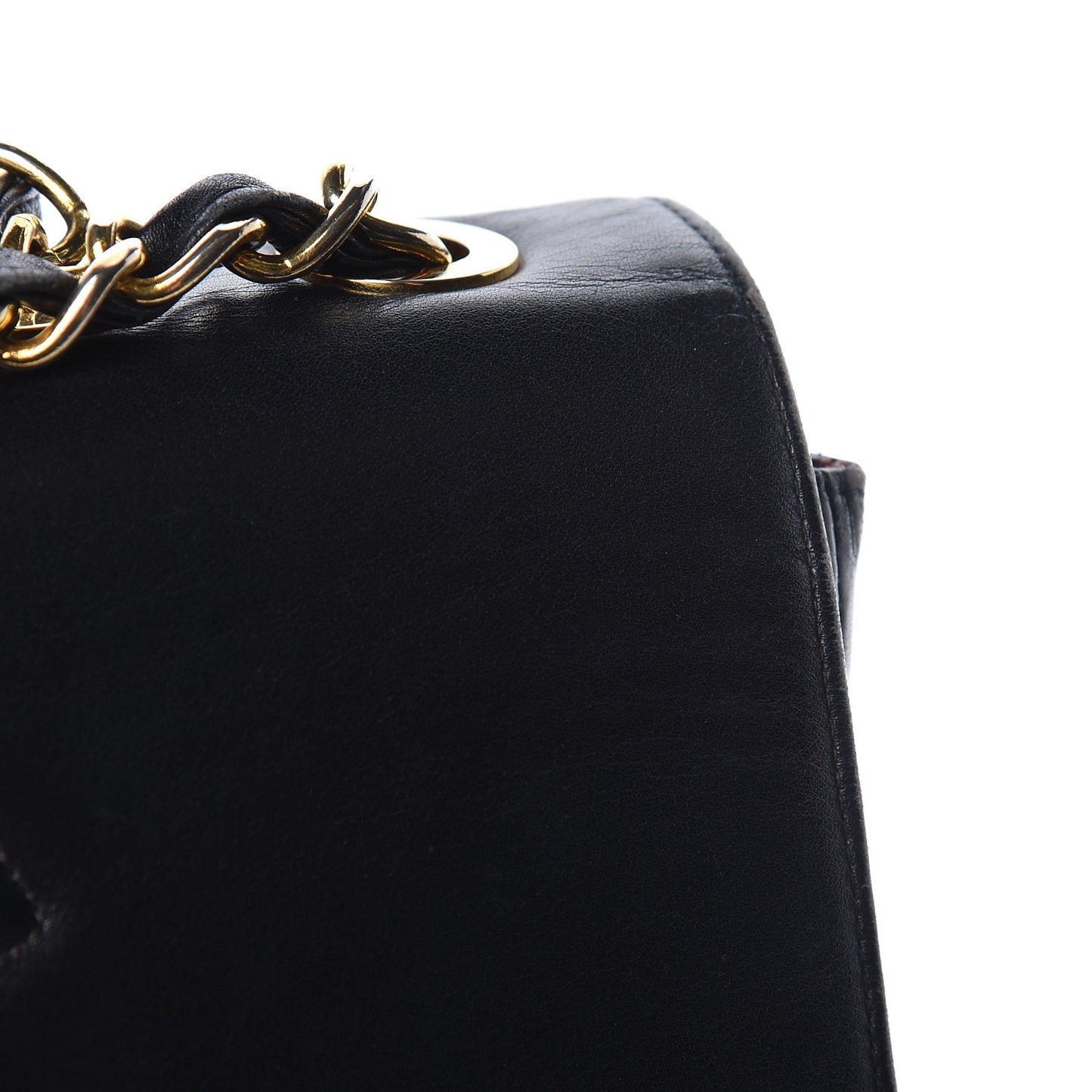 Lambskin Quilted XL Jumbo Single Flap Black