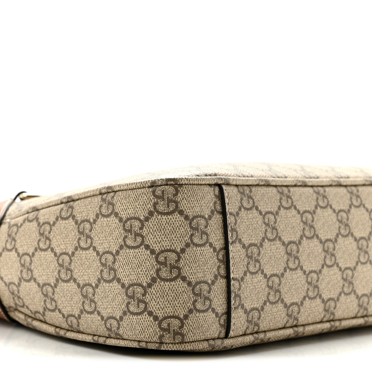 GG Supreme Monogram Emblem Medium Shoulder Bag Beige Ebony Sundial