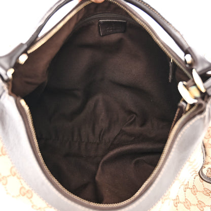 Gucci Monogram Large D Gold Hobo Dark Brown 5 of 12