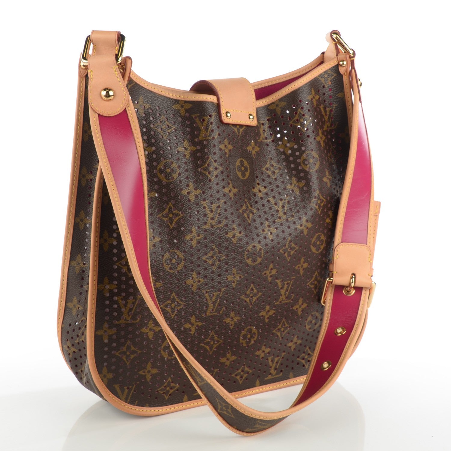 Louis Vuitton Monogram Perforated Musette Fuchsia 3 of 7