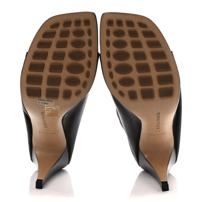 Bottega Veneta Nappa Square Toe Slip-On Mule Sandals 40 Fondante 5 of 9