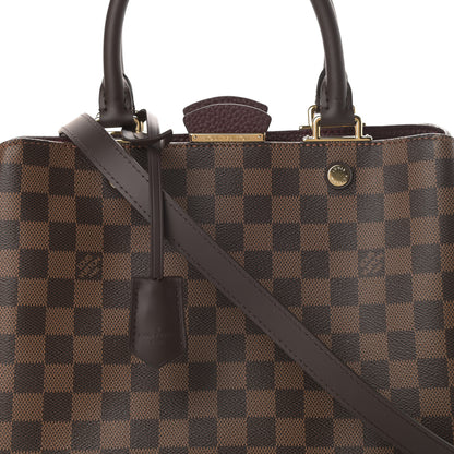Louis Vuitton Damier Ebene Cuir Taurillon Brittany Bordeaux 8 of 11