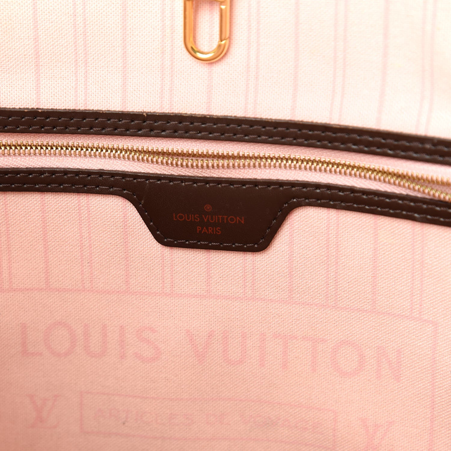 Louis Vuitton Damier Ebene Neo Neverfull MM Rose Ballerine 8 of 11