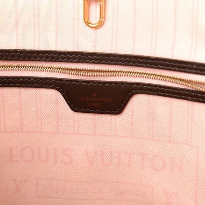 Louis Vuitton Damier Ebene Neo Neverfull MM Rose Ballerine 8 of 11