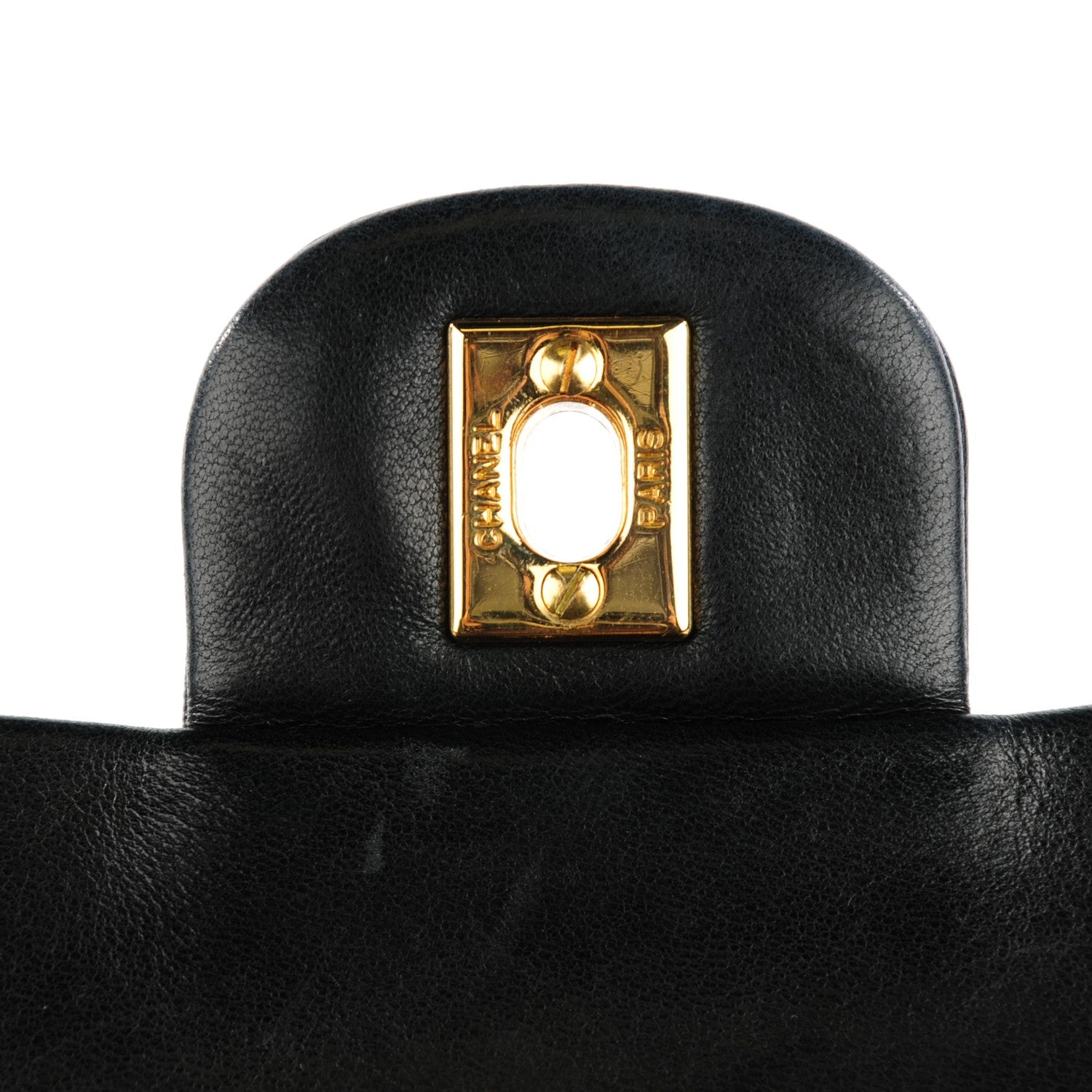 Chanel Lambskin Quilted Medium Double Flap Black 5 of 10