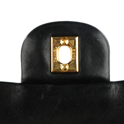 Chanel Lambskin Quilted Medium Double Flap Black 5 of 10