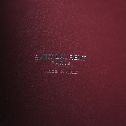Saint Laurent Grained Calfskin Topstitch Small Classic Sac De Jour Rouge Legion 6 of 8