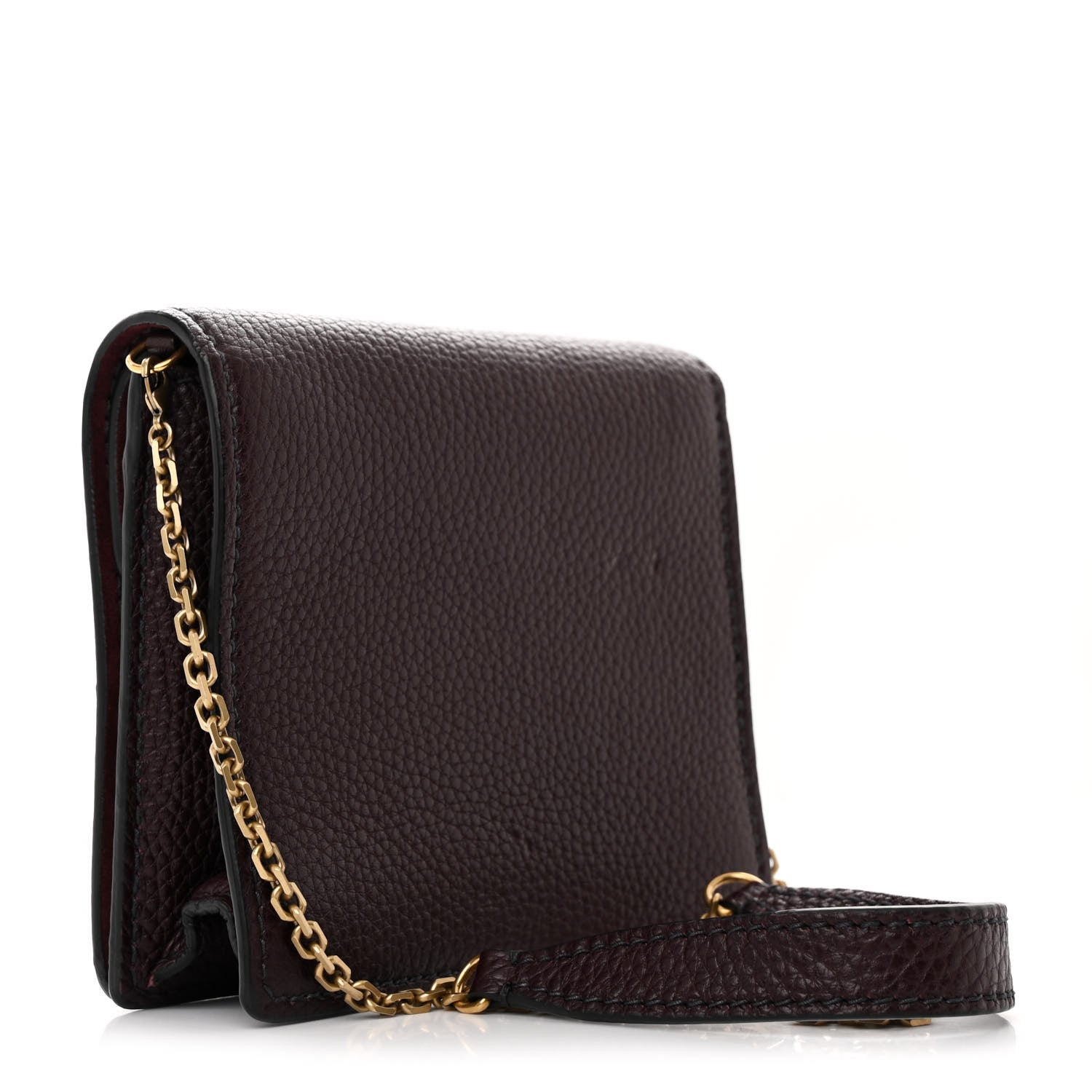 Christian Dior Grained Calfskin D-Bee Crossbody Burgundy 3 of 11