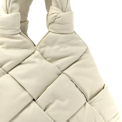 Bottega Veneta Lambskin Padded Lock Tote White 7 of 12