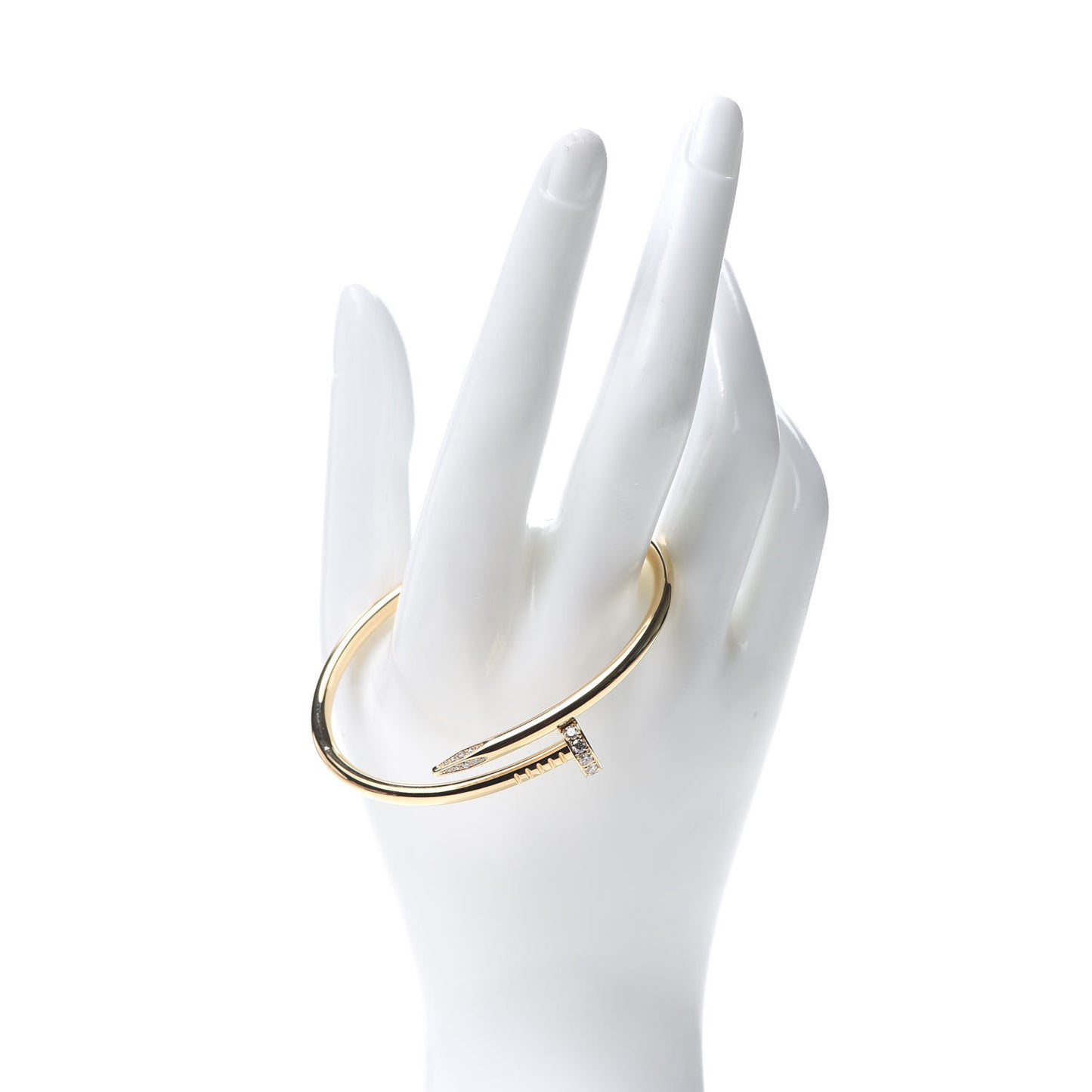 18K Yellow Gold Diamond Juste Un Clou Bracelet 17