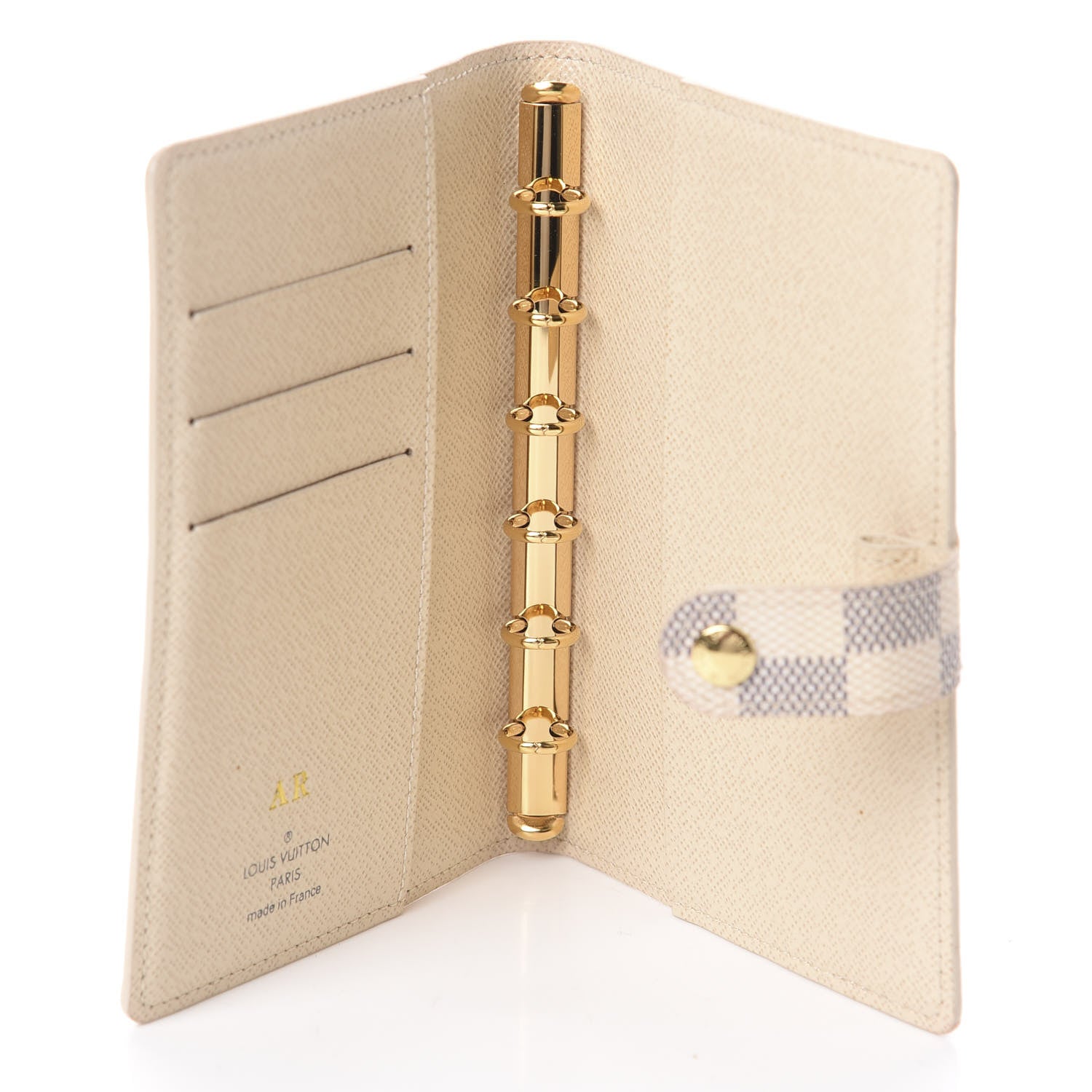 Louis Vuitton Damier Azur Small Ring Agenda Cover 5 of 6