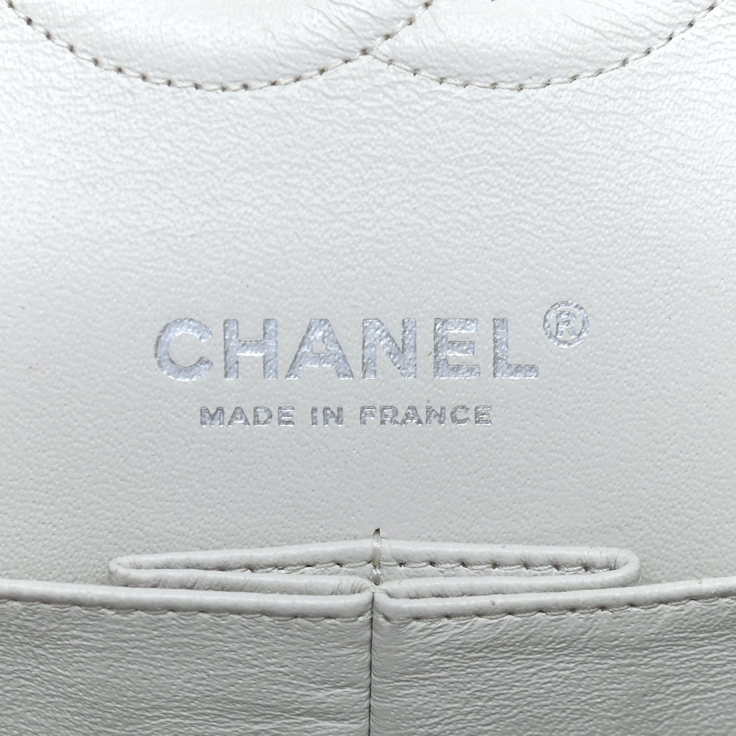 Chanel Caviar Quilted Medium Double Flap White 7 of 9