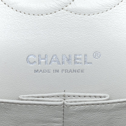 Chanel Caviar Quilted Medium Double Flap White 7 of 9
