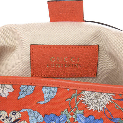 Gucci Canvas Flora Medium Jackie Hobo Orange 8 of 11