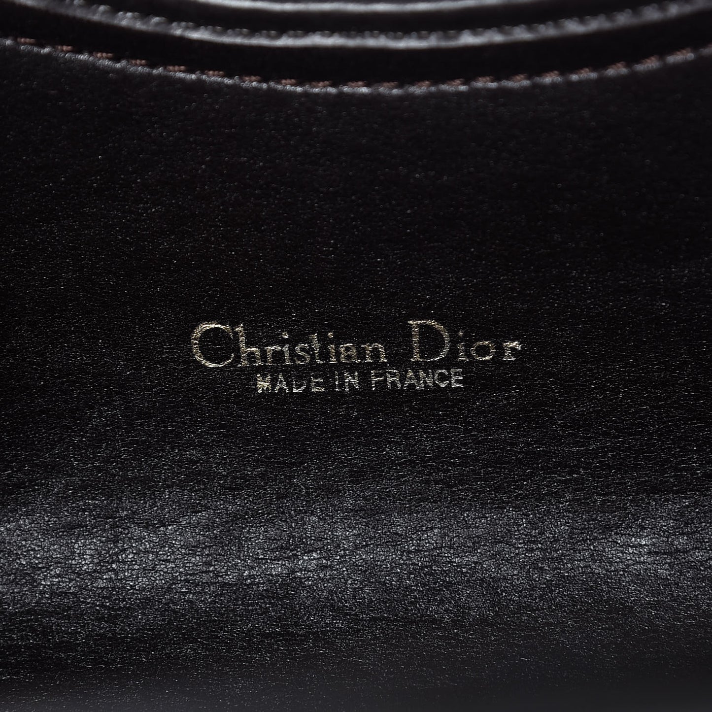 Monogram Fold Over Clutch Brown