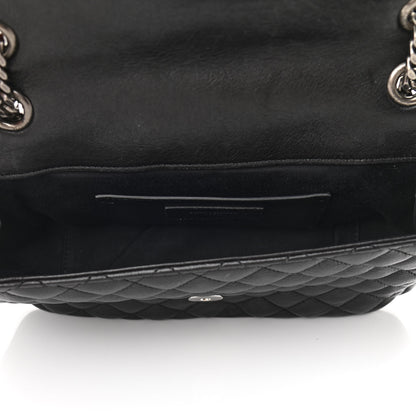 Saint Laurent Sheepskin Tri-Quilt Monogram Medium College Bag Black 5 of 11