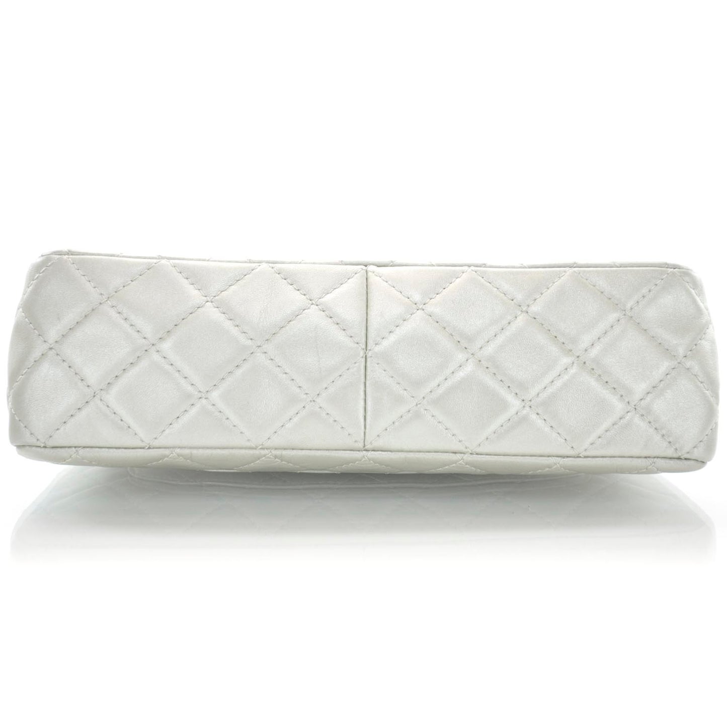 Lambskin Jumbo Flap Silver