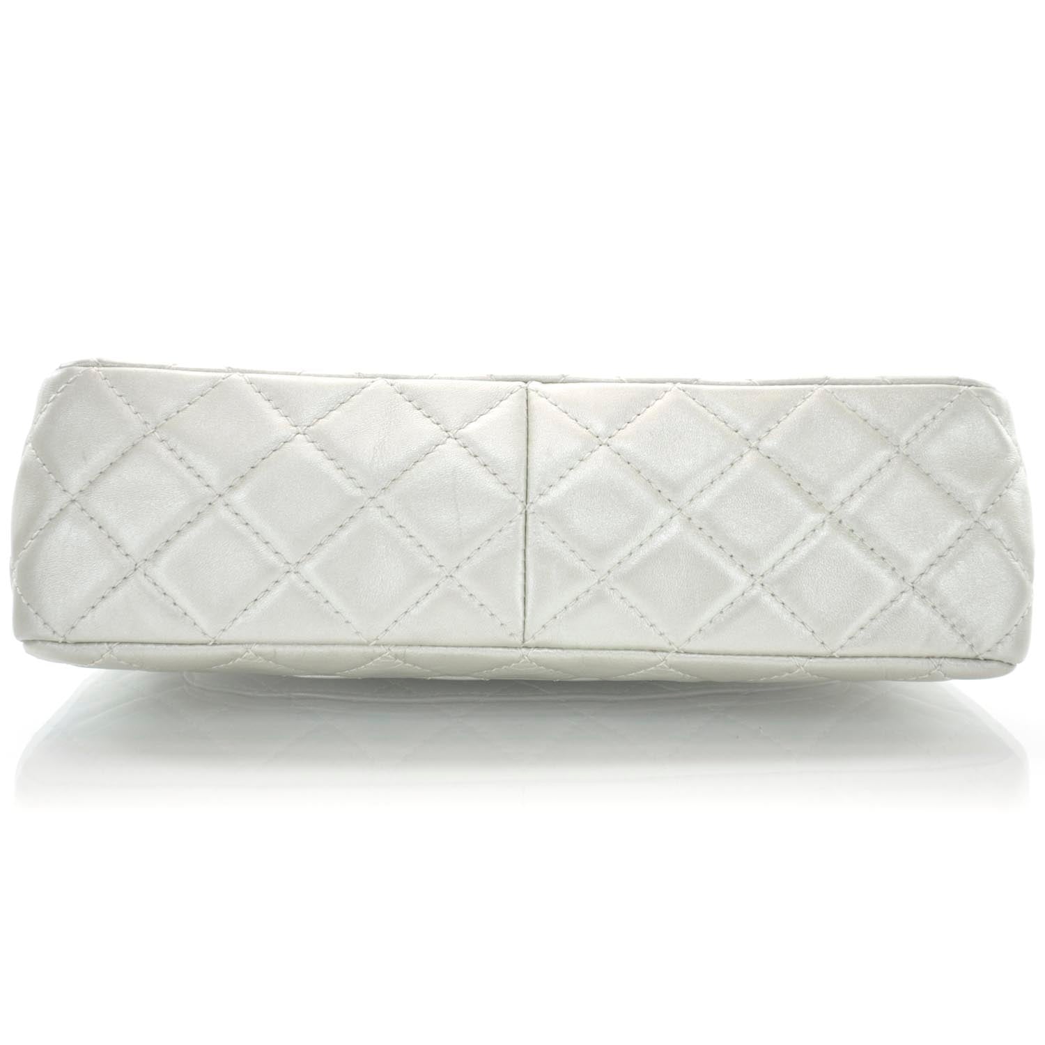 Chanel Lambskin Jumbo Flap Silver 6 of 10