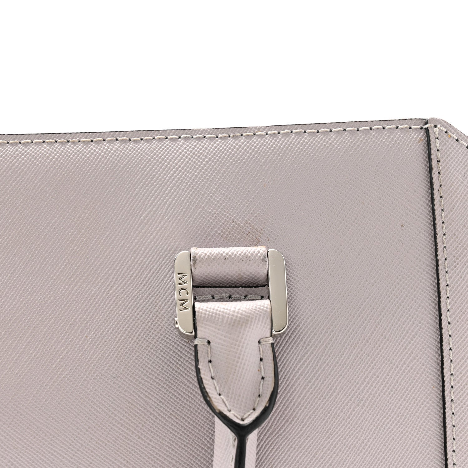 MCM Saffiano Medium Nuovo Tote Gull Gray 14 of 14