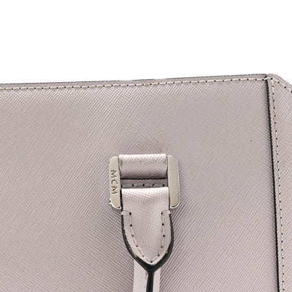MCM Saffiano Medium Nuovo Tote Gull Gray 14 of 14