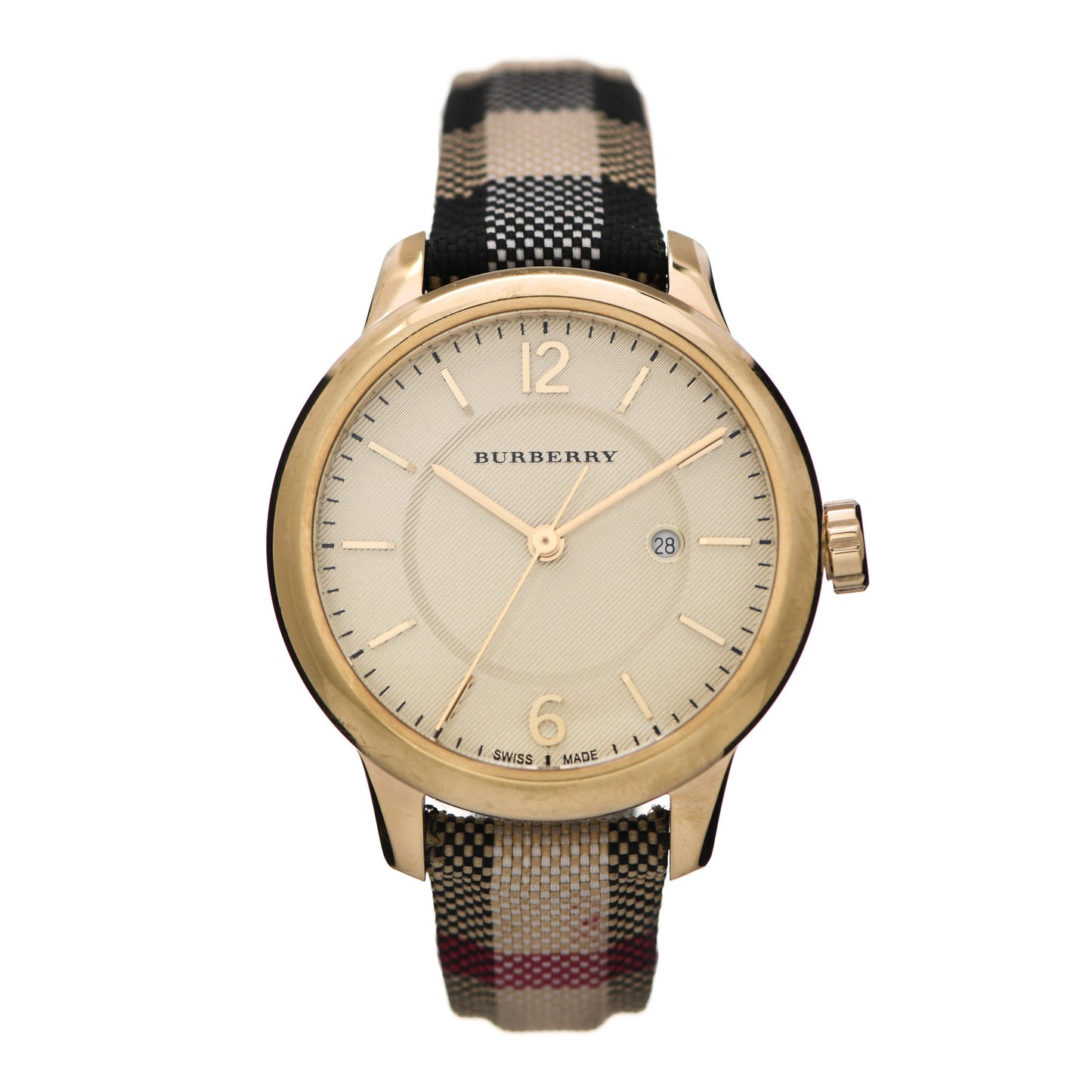 Stainless Steel Calfskin 32mm Quartz Watch Beige BU10104