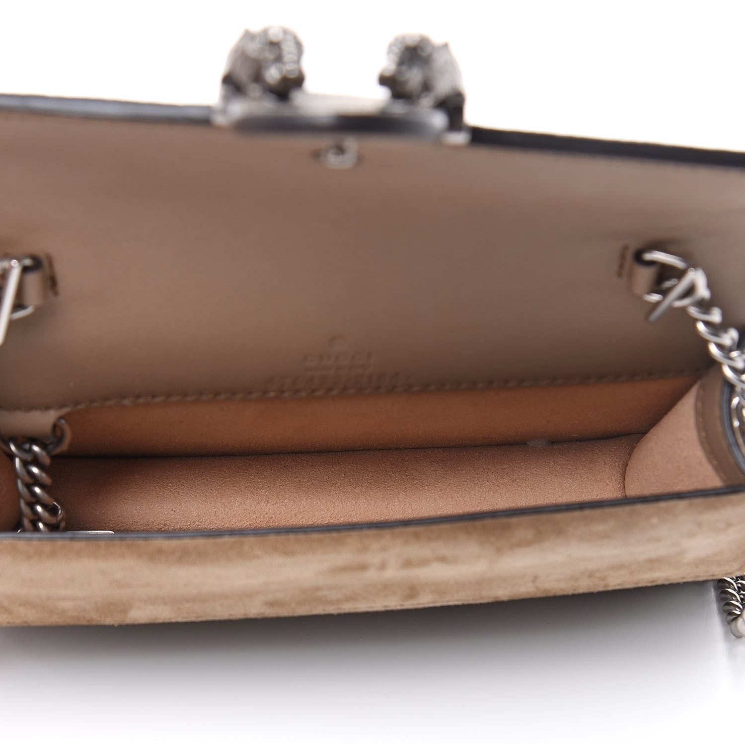 Gucci GG Supreme Monogram Super Mini Dionysus Shoulder Bag Taupe 5 of 8