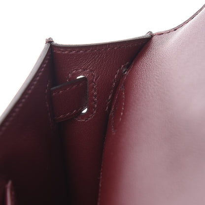 Hermes Swift Kelly Cut Clutch Pochette Bordeaux 16 of 27