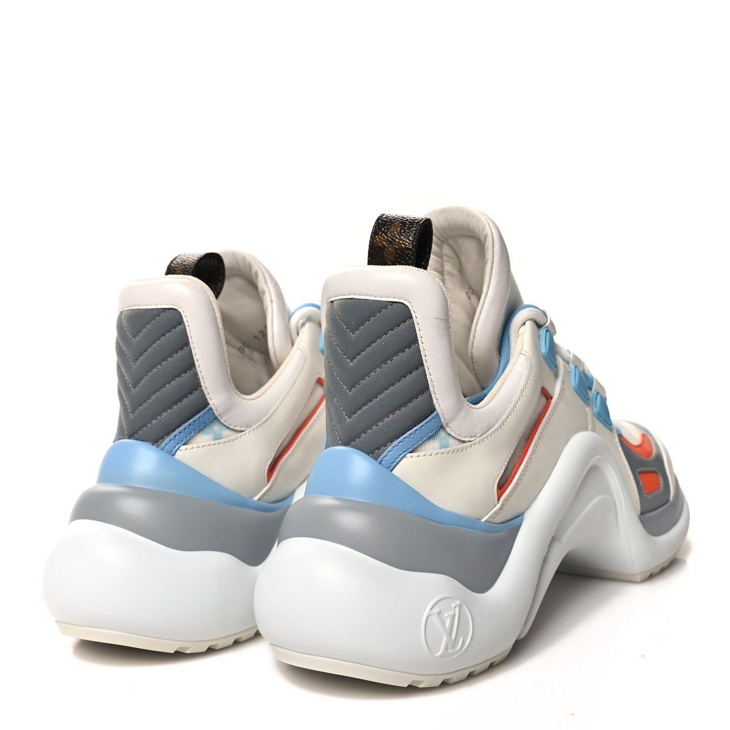 Calfskin LV Archlight Gradient Sneakers 39 Light Blue Orange