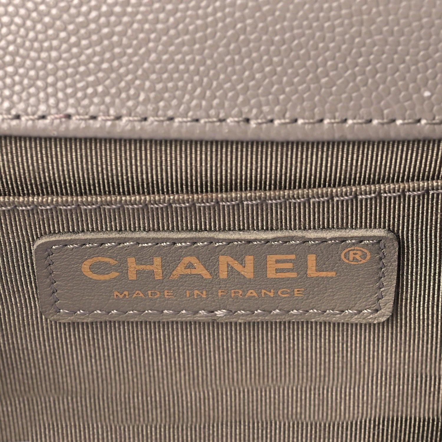 Chanel Caviar Quilted Medium Boy Flap Dark Beige 8 of 11
